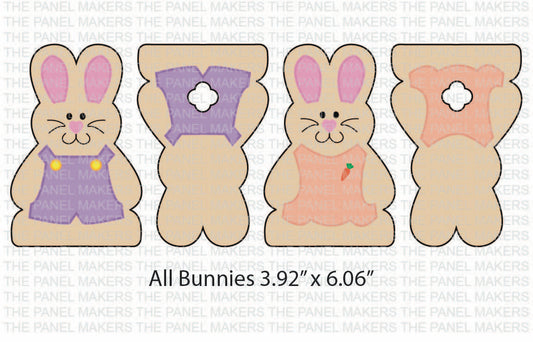 Lavender and Peach Bunnies panel