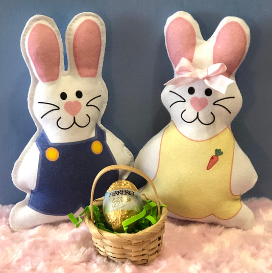 Yellow and Blue Bunnies panel