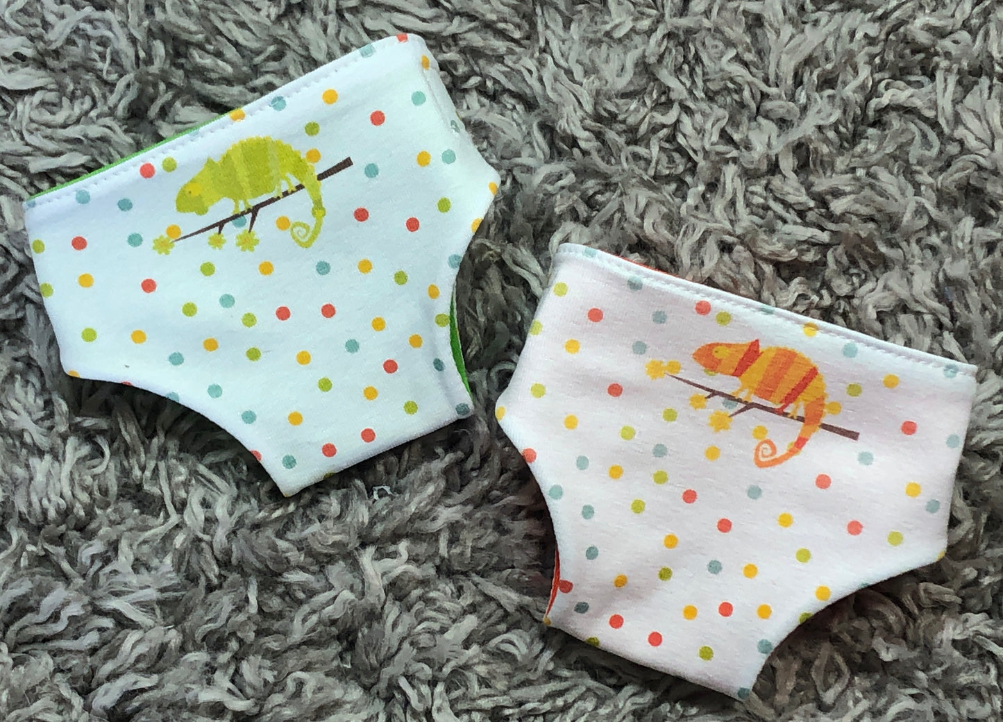 Chameleon Baby Doll Diapers Panel