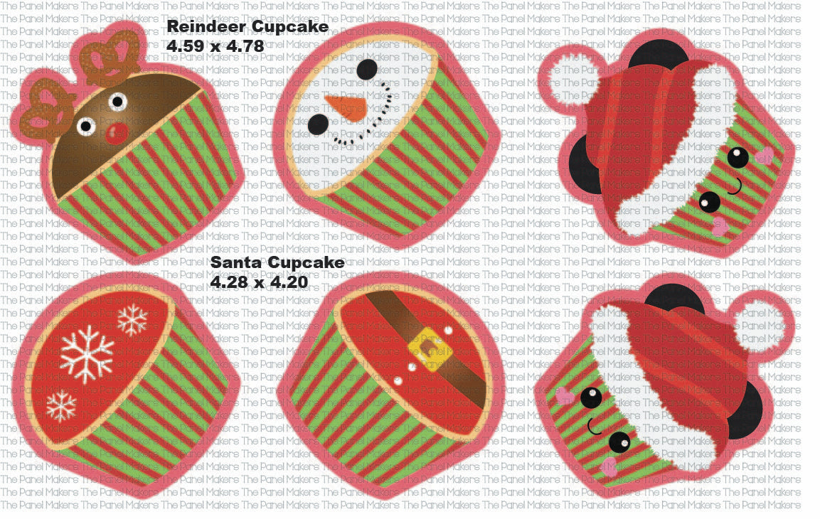 Christmas Cupcakes panel