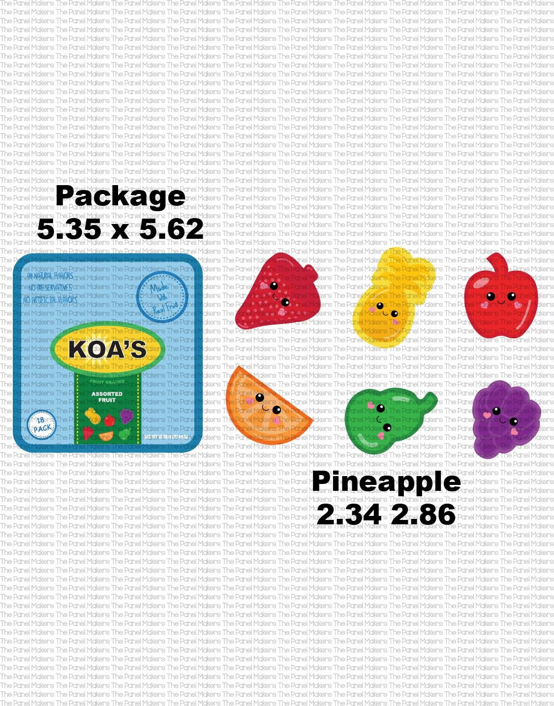 Koa's Fruit Snacks Panel