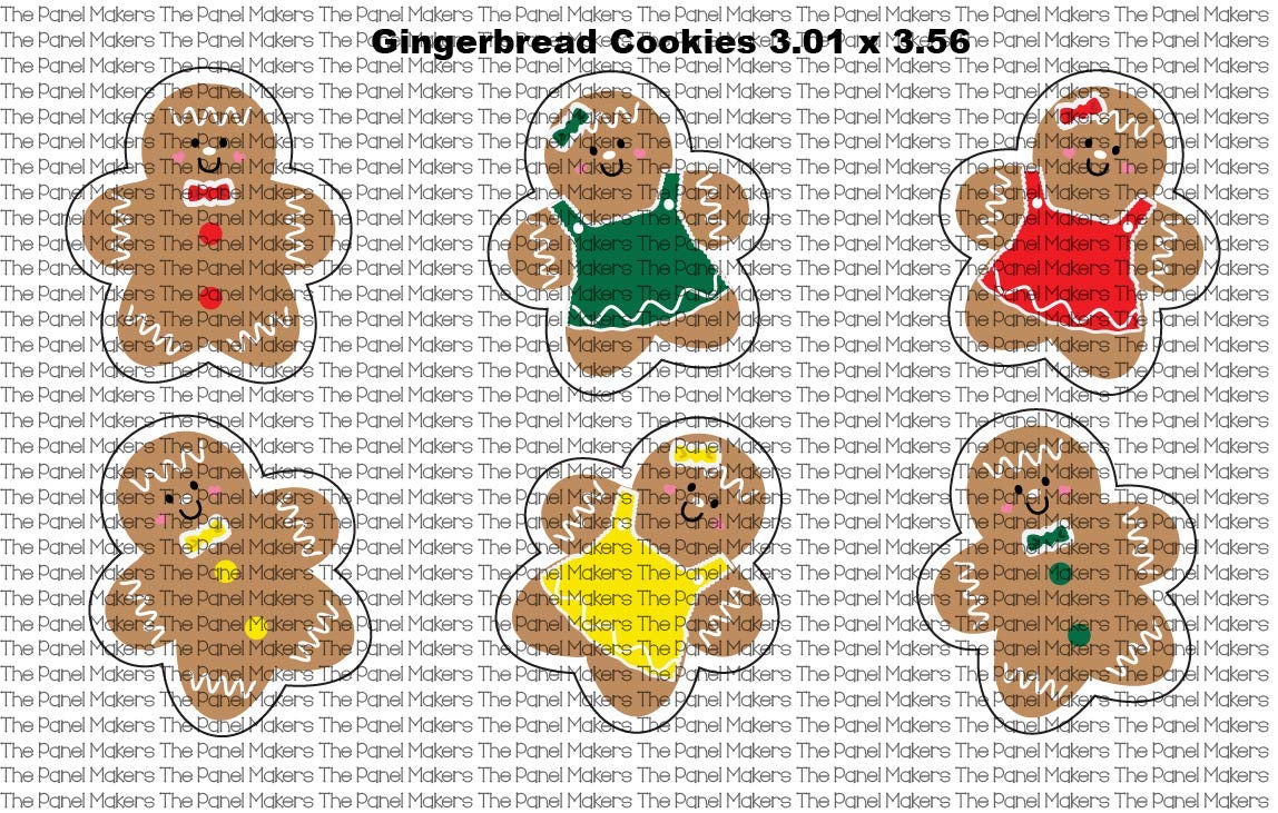 Frosted Gingerbread Cookies panel