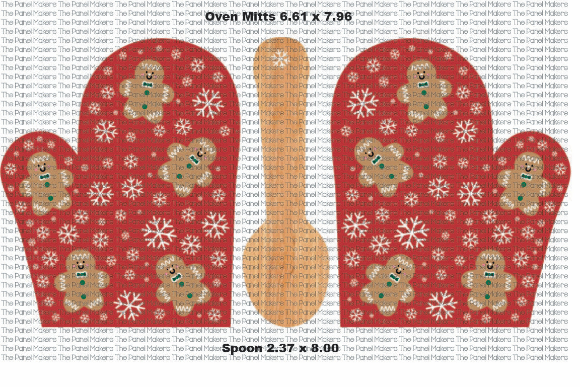 Gingerbread Oven Mitts Panel