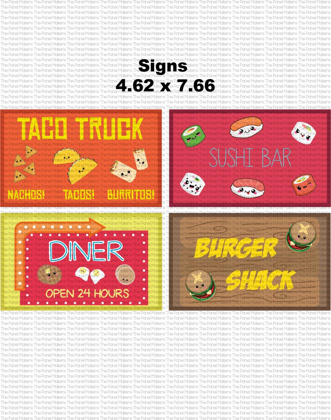 Taco & More Signs Panel