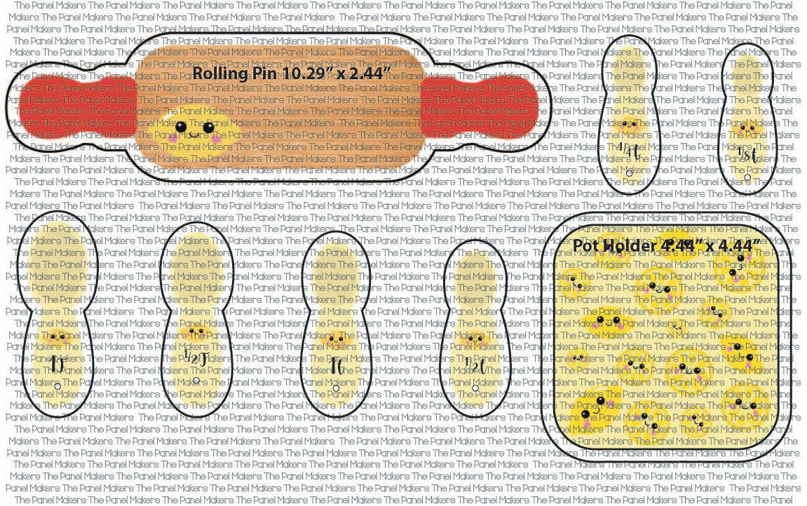 Lemon Rolling Pin Panel