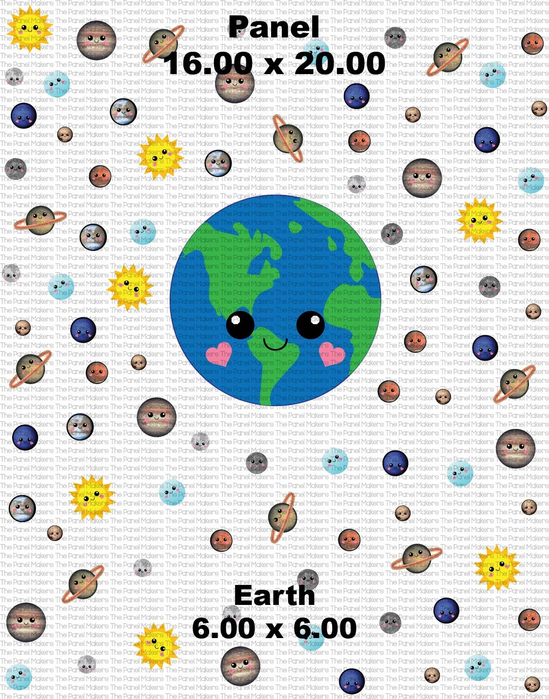Earth/Planets Large panel