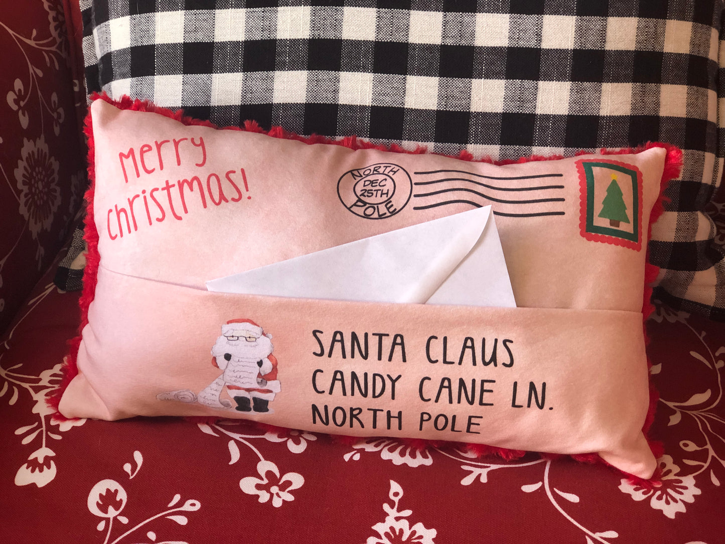 Letter to Santa Pillow Large Panel