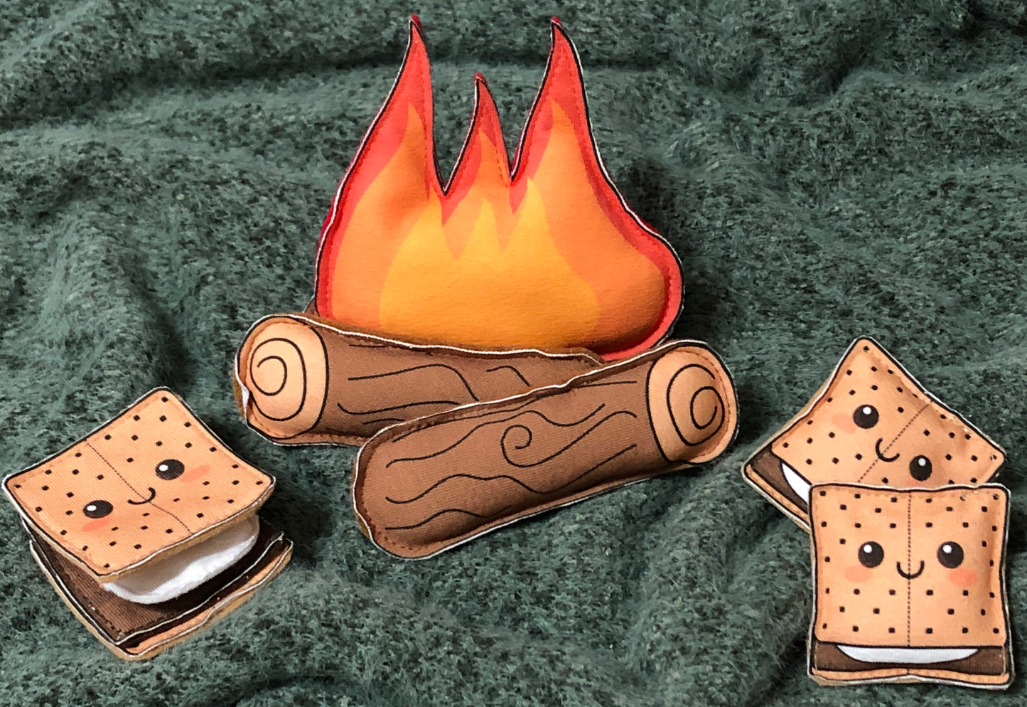 Elf/Doll MInis Campfire, Smores and Pizza panel pack