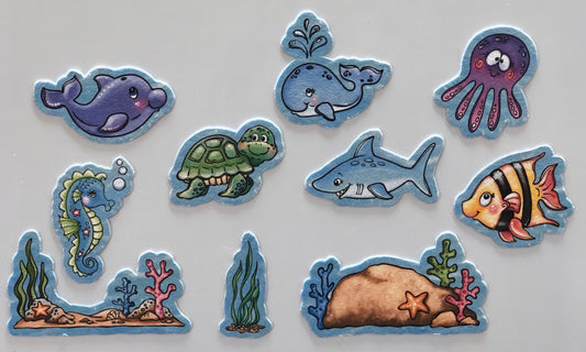 Under The Sea Turtle/Dolphin Panel