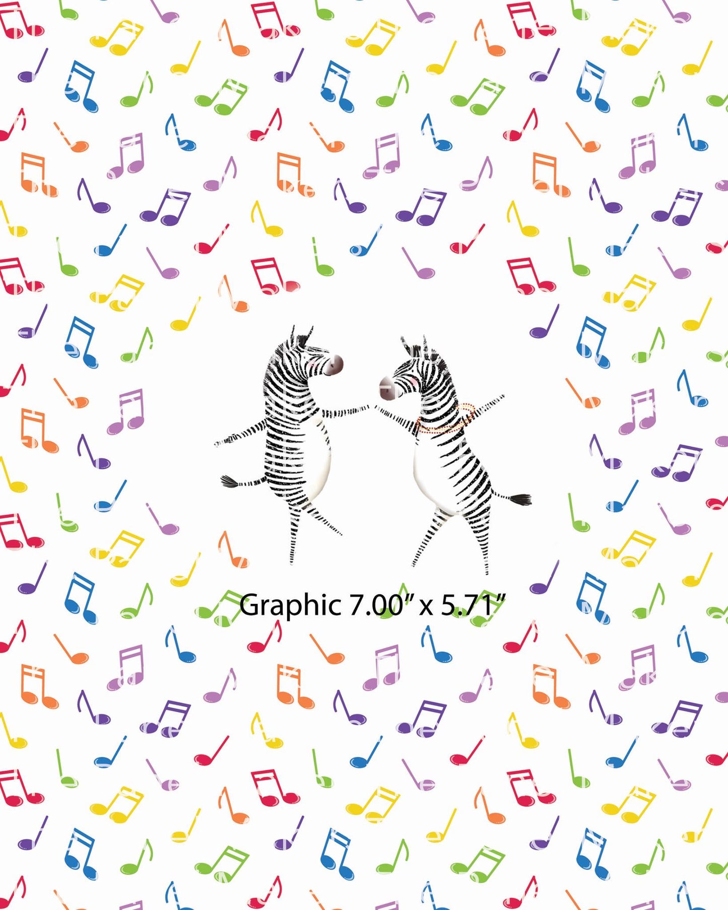 Two Dancing Zebras panel