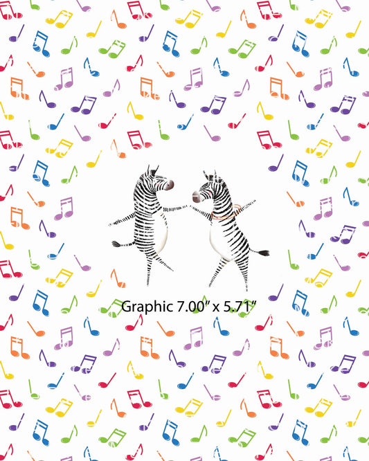 Two Dancing Zebras panel