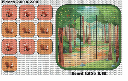 Forest Animals Tic Tac Toe panel