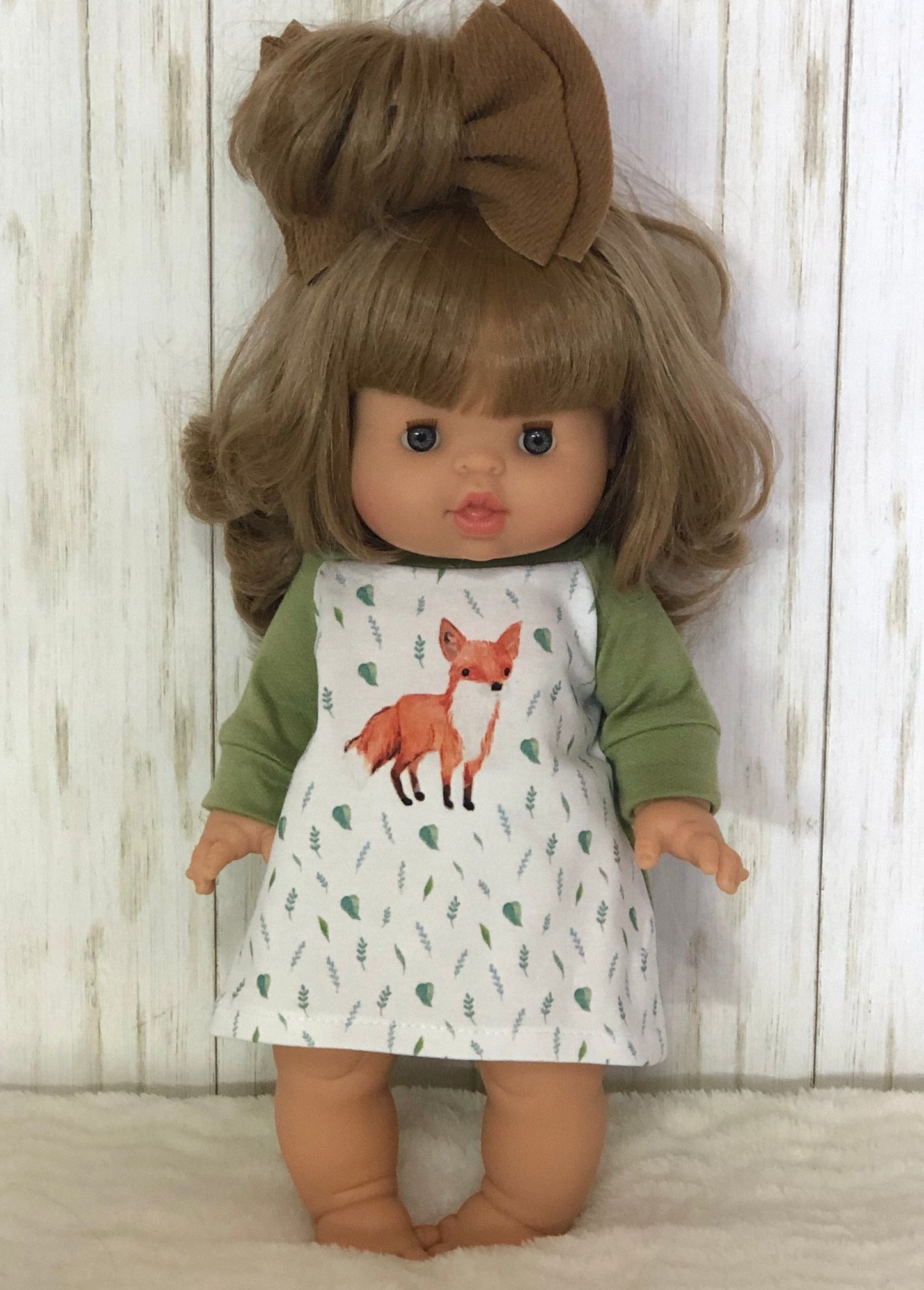 Watercolour Fox Medium Doll Sized panel